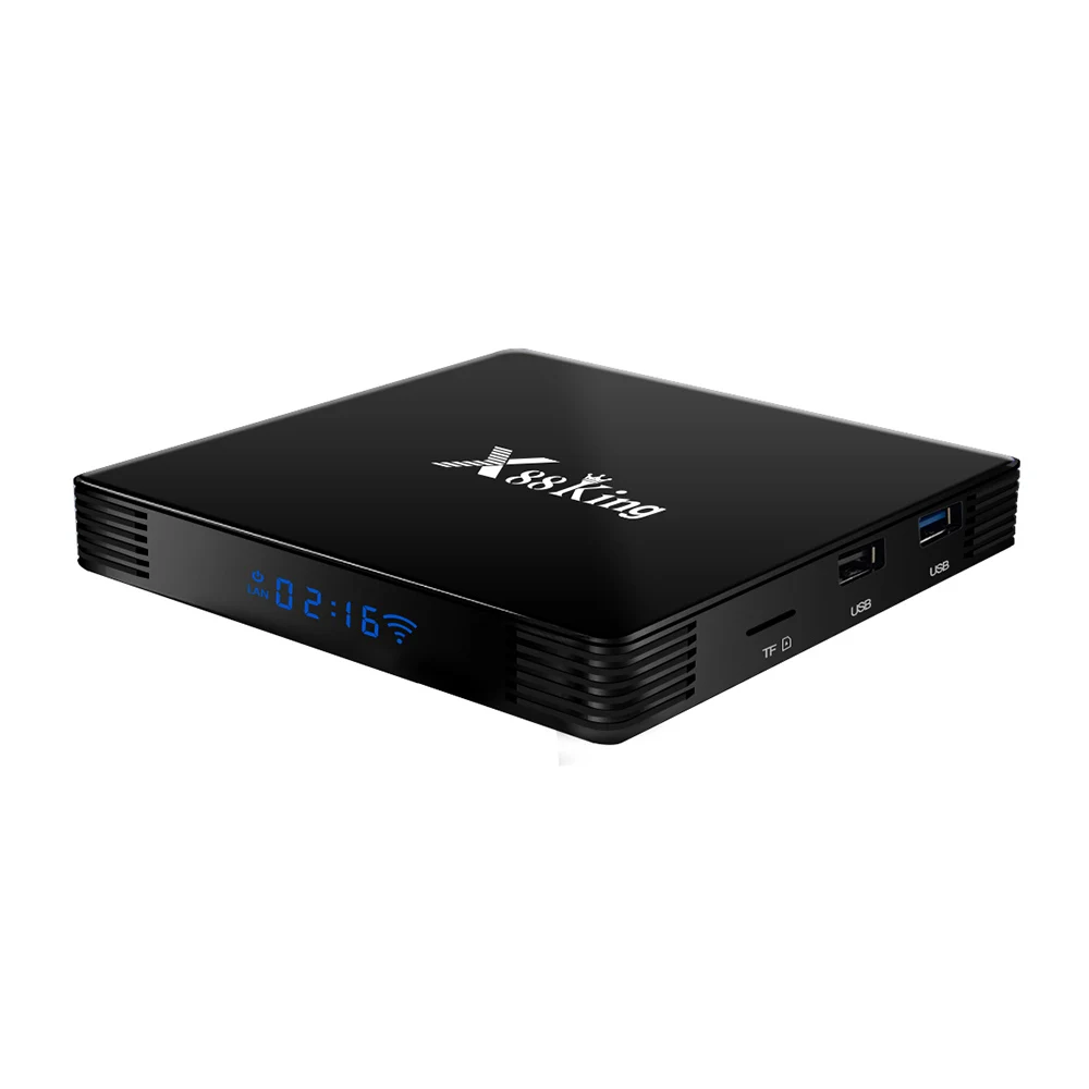 X88 King Android 9,0 ТВ приставка S922X BT5.0 шестиядерный Mali-G52 MP6 ТВ приставка LPDDR4 4 Гб+ 128 Гб 4K медиаплеер 2,4G/5G WiFi