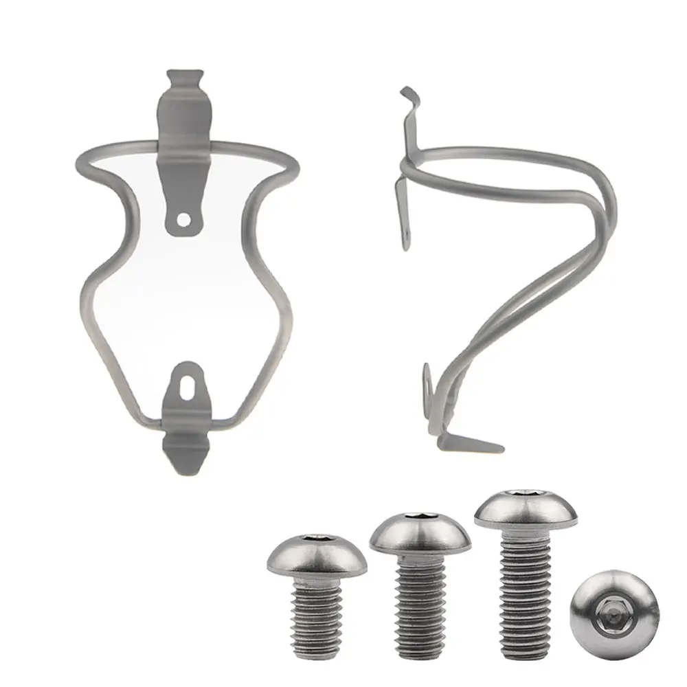 

Xingxi M5x8 10 12 15 ISO7380 круглый титановый болт + бутылочная клетка сверхлегкий титановый сплав MTB дорожный велосипед держатель для бутылки комплект