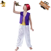 Детский костюм для Хэллоуина, Аладдин, принц, карнавальные вечерние костюмы для мальчиков