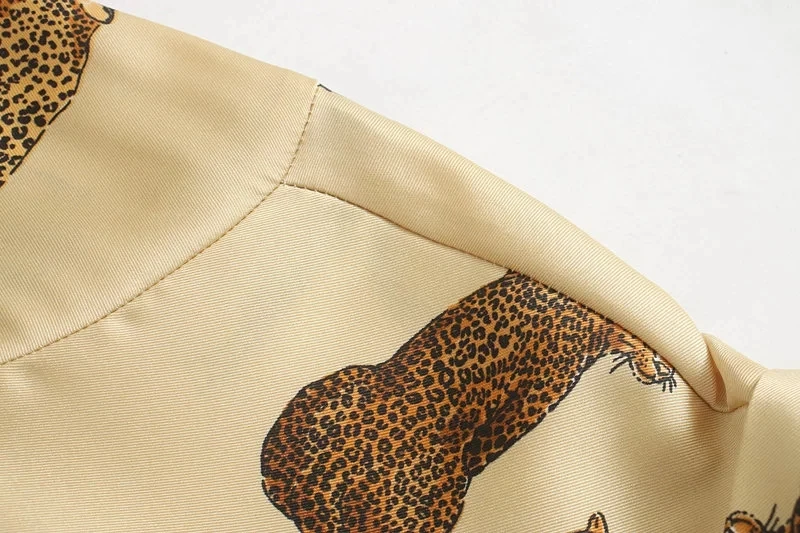 Увядшая женская блузка в английском стиле с леопардовым принтом blusas mujer de moda кимоно рубашка женские топы и блузки размера плюс