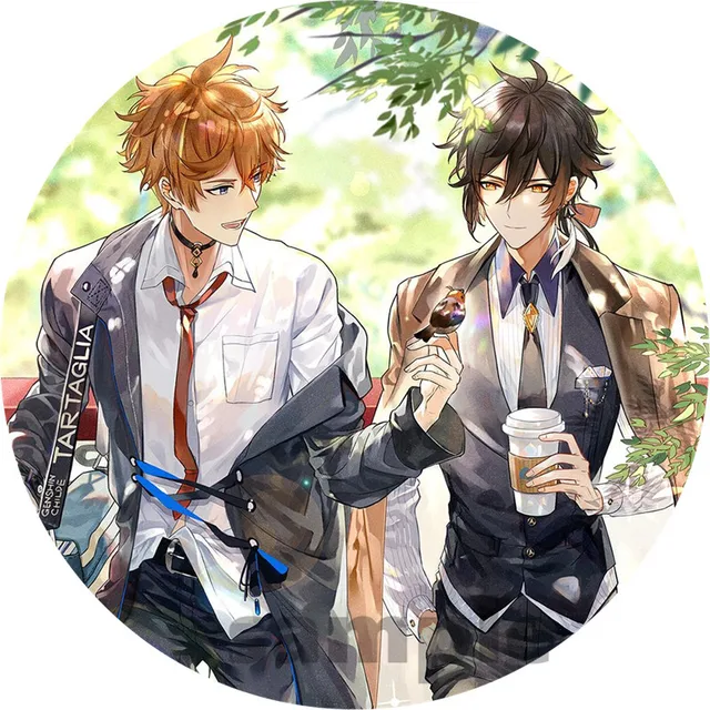 Free Shipping 58mm Online Game Genshin Impact Brooch Pin Cosplay Badge Accessories For Clothes Backpack Decoration gift 22