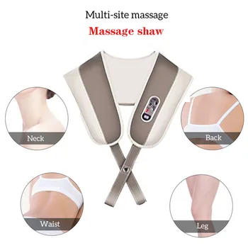 

Electric finger pressure U-shaped shoulder waist neck full body massage multi-mode massage belt home pressure relief tool