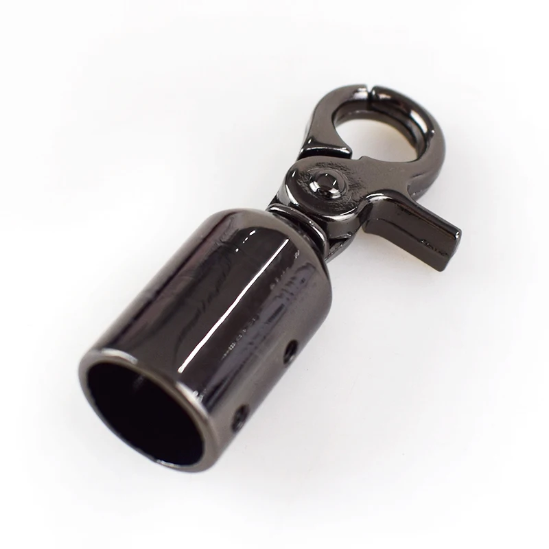 Gun black 4 шт. Meetee металлические аксессуары для сумок DIY металлическая пряжка колокольчик тяга плетеная веревка сумка Пряжка для стопора шнур конец для сумки украшения F1-24 - Цвет: Gun black