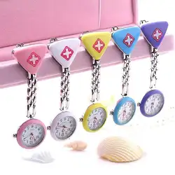 Модные круглые треугольные часы для медсестры, часы для доктора, Висячие часы, новинка zegarek damski, женские медицинские часы с изображением