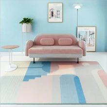 AOVOLL ковры для гостиной, скандинавский минималистичный ковер из синели без волос, большой ковер, мягкий современный дизайн, ковер для спальни, напольный коврик