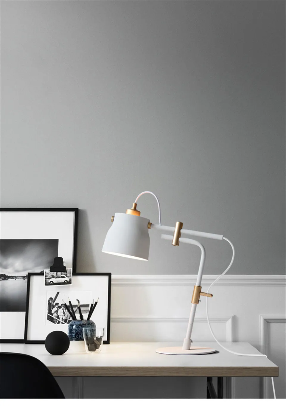 Industrial Iron LED Lights Table Lamp Home Decor Table Light For The Bedroom Bedside Office Studyroom Living Room Cafe Desk Lamp
