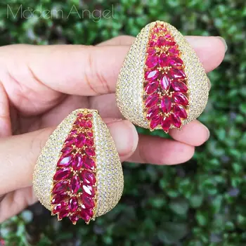 

ModemAngel High Quality NEW Fashion Luxury Charm AAA Cubic Zirconia Wedding Earrings for Women Party Wedding Jewelry