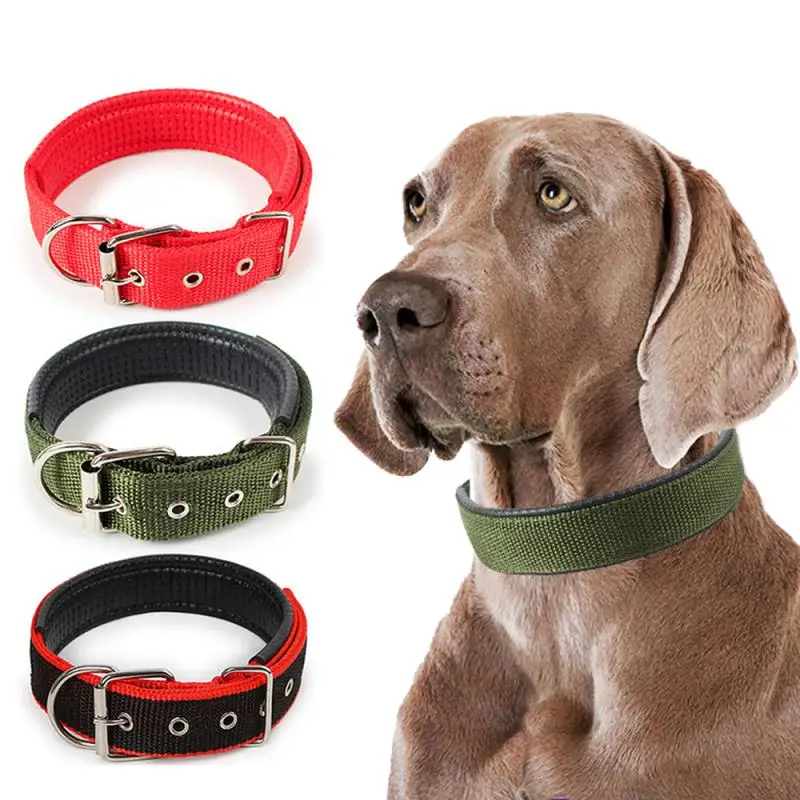 1PC de Nylon ajustable perro Collar pequeño mediano para perros Teddy Pitbull Bulldog perro Collar de perro de Nylon Dropship