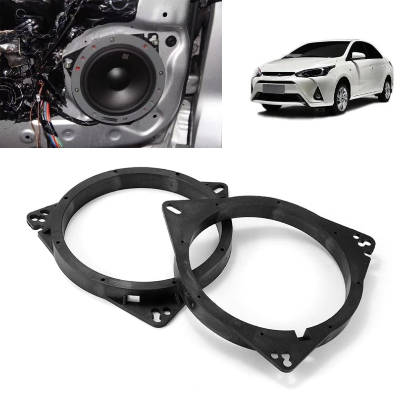 Speaker Mounting Spacer Rings 2 pcs 6.5 Inch For Toyota-Nissan Great Wall Emgrand