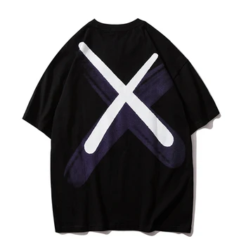 

Men chic hand painted anime T Shirt Mens Hip hop Oversize Tshirts 2020 Summer Unisex Short Sleeve Cotton Tops Couple Tees