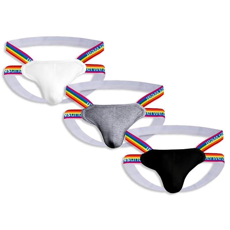 

3 шт./партия, мужские хлопковые трусы-танга