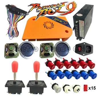 

DIY kit with Pandora box 9 arcade version 1500 in 1 PCB Happ button joystick power supply HDMI VGA for Arcade cabinet machine