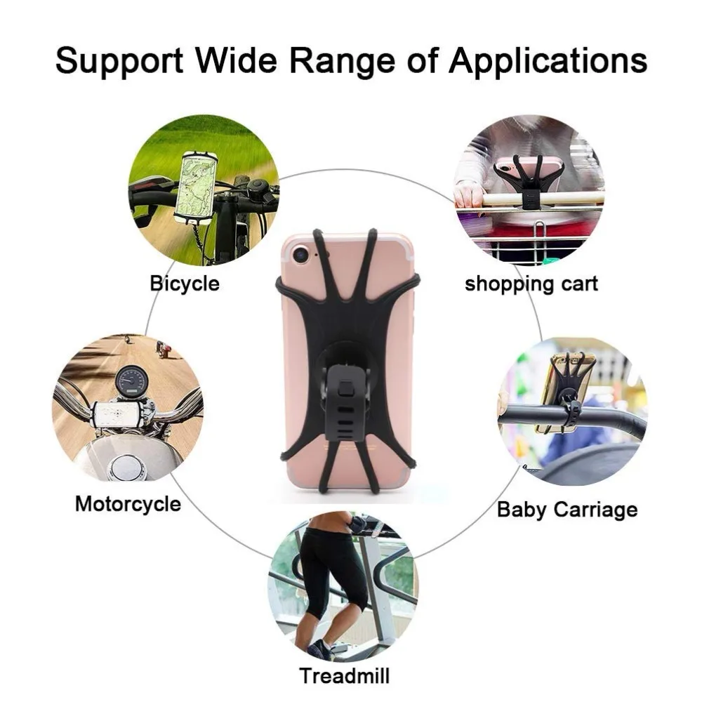 Motorcycle Phone Holder Bike Handlebar Stand Support Bracket (1)
