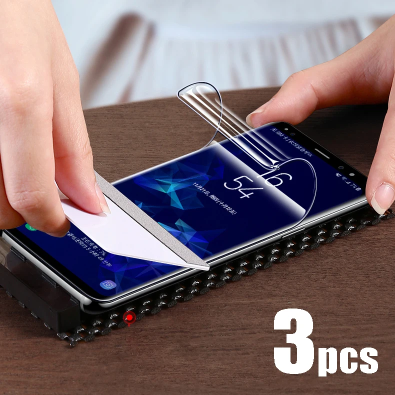 Мягкая пленка для защиты экрана Samsung Galaxy S20 Ultra S10 Plus S9 S8 Note10 Note 9 мягкая защитная 1/3