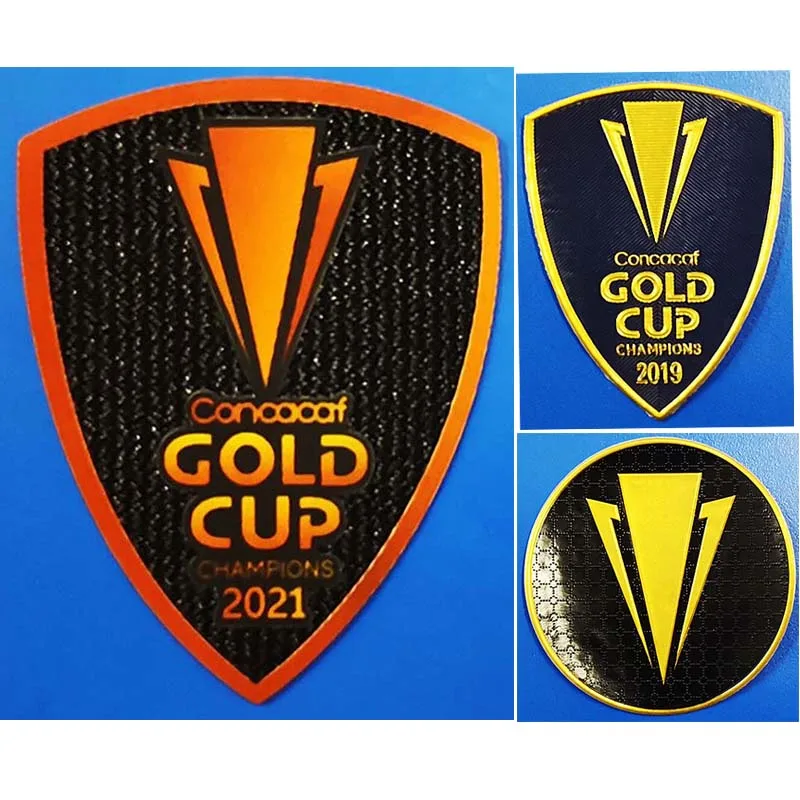 2021 Gold Cup Champions Football Badges Heat Transfer Thermocollant Soccer Badge Patches