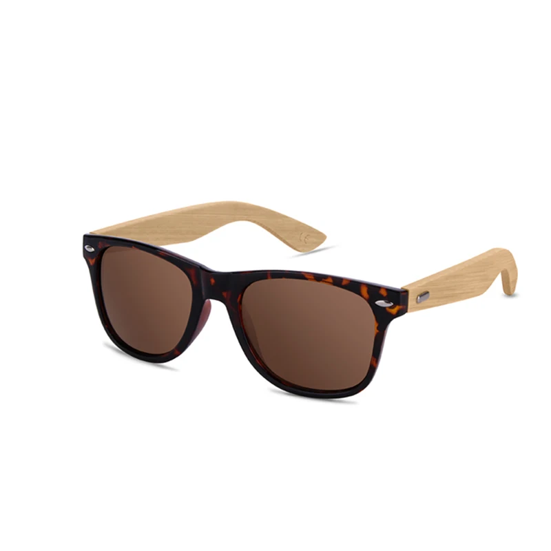 WUE новые модные деревянные Солнцезащитные очки Мужские Женские квадратные бамбуковые женские зеркальные солнцезащитные очки ретро de sol masculino - Цвет линз: C2