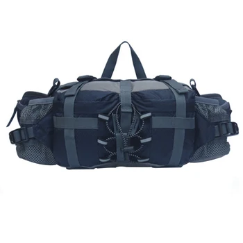 

Women Men Multipurpose Outdoor Solid Wear Resistant Practical Waterproof Camping Large Capacity Nylon Waist Bag Travel Hiking