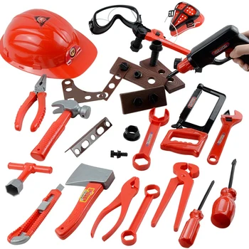 

51PCS/Set Garden Tools Toys Pretend Play Repair Tool Toys Plastic Simulation Engineering Maintenance Tools Toys for Kids