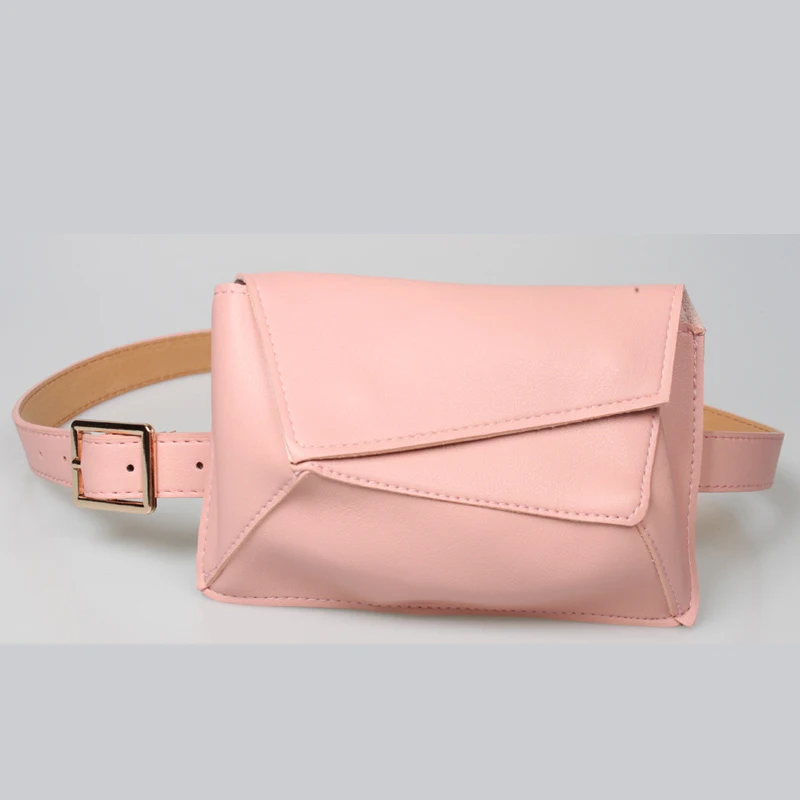 Pink Waist bags Женская поясная сумка с узором «крокодиловая кожа», поясная сумка, мини-сумка, одноцветная монетница, модная Женская поясная сумка, сумка для живота, Mujer - Цвет: Pink Waist bags