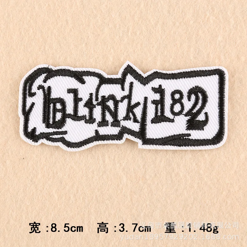 DK012-01 Рок тяжелый металл группа патч для одежды Diy Панк вышитые Швейные железные нашивки аппликация термонаклейки для джинсовой куртки - Цвет: DK012-01