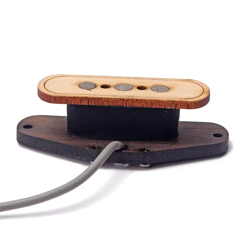 Soundhole Пикап коробка для сигар 3-полюсный три-строка кленовое дерево акустическая Запчасти хамбакер Для гитары музыкальный инструмент бас-гитара