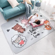 Мультяшные животные, гостиная, ковры для детской комнаты, декор для детской комнаты, детский коврик для ползания, игровой коврик, супер мягкий отскок, ковер для гостиной