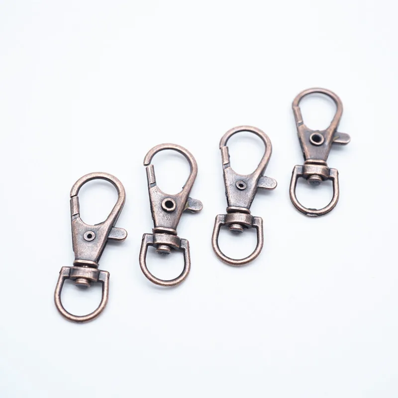 4 PCS Swivel Clasp Hooks,SAFYY Detachable Snap Hook W/Screw Bar Heavy Duty,1 Inches D Ring Swivel Lobster Claw Clasp With Screwdriver For Lanyard Bag Leather Craft Purse Hardware DIY Bag-Gunmetal