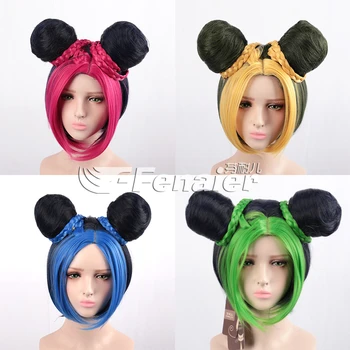 

New JOJO's Bizarre Adventure Jolyne Kujo Short Anime Wig + Wig Cap