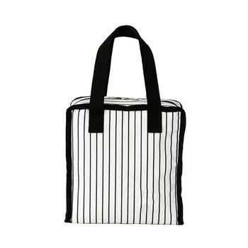 

Portable Stripe Thermal Insulated Lunch Picnic Bag Storage Pouch Functional Pattern Bolsa Comida Mujer free shipping