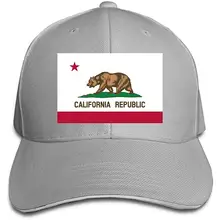 Кепки с флагом Калифорнии, мужские и женские бейсболки
