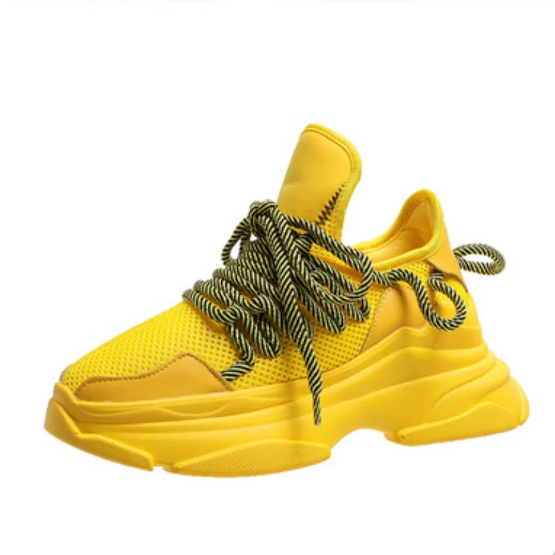 

Shoes Woman Sneakers Yellow Platform Trainers Women Shoe Casual Tenis Feminino Zapatos de Mujer Zapatillas Womens Sneaker Basket