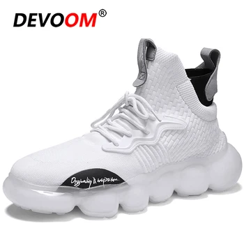 

2020 Outdoor High Top Running Shoes Men Breathable Chunky Socks Sneakers Men Athletic Gym Sport Shoes Trainers Man Jogging Shoes