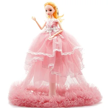 

New 40cm Fantasy Dolls For Children With Wedding Dress Clothes Lifelike Girl Doll Body Shoes Dolls Toys For Girls Gift