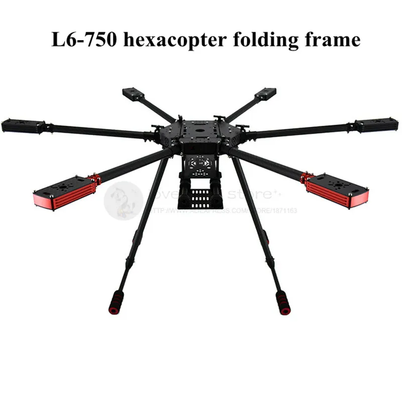 L6 750 FPV воздушный Дрон гексакоптер чистый зонт из углеродного волокна складная