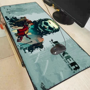

Joker Large Size Gaming Mouse Pad Anti-slip Natural PC Computer Gamer Mousepad Desk Mat Locking Edge for CS GO LOL Dota