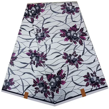 

Ankara African wax prints fabric golden wax veritable block wax 100% cotton printed pattern 6 yards