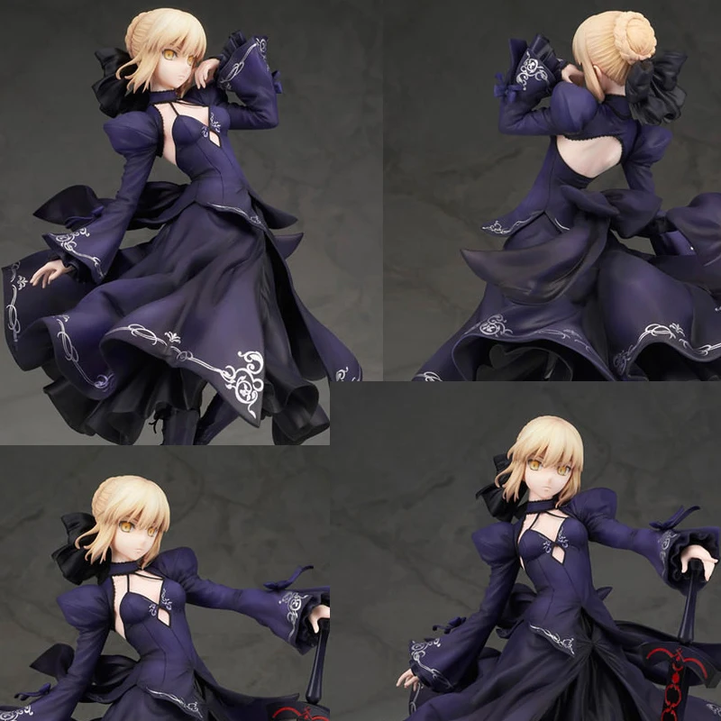 Новинка; Лидер продаж; 26 см судьба ноль Fate stay night черный сабля артурия Пендрагон, движущаяся фигурка, Коллекционная модель, игрушка