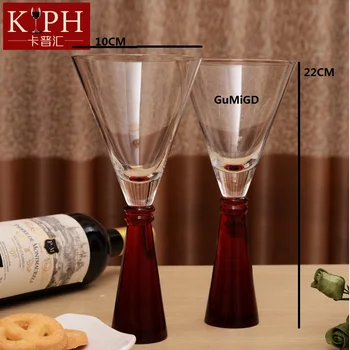 

European Style Beveled Glass Large Tall Champagne Red Wine Cup Brandy Snifters Drinking Utensils Beer Water Beverage Gift Adult