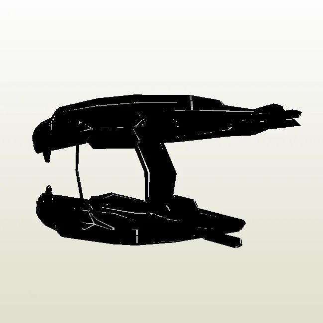 Черный Плазменная винтовка плазменная аура 3D бумажная модель - Цвет: Черный