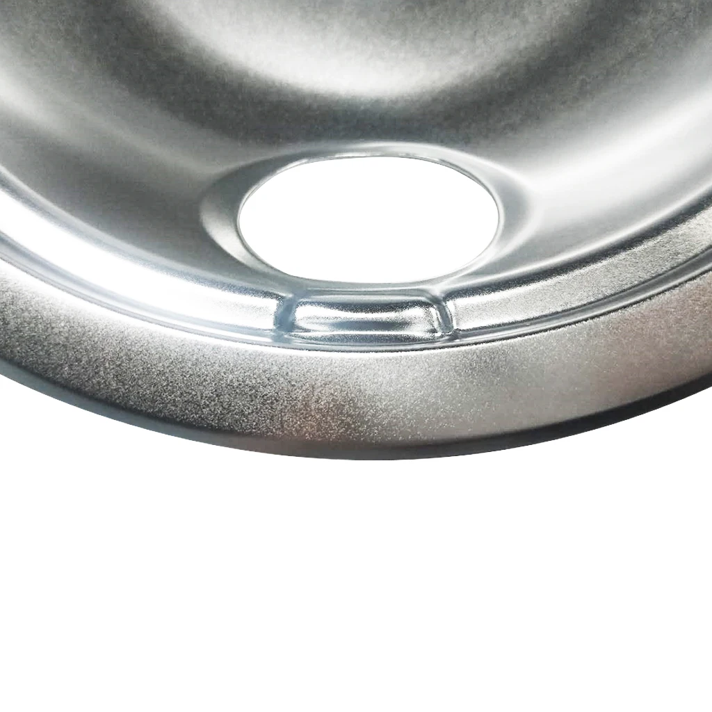 Set of 4 Replacement Drip Pans Bowl Set - 2 Large 8inch and 2 Small 6inch Drip Bowl Pans