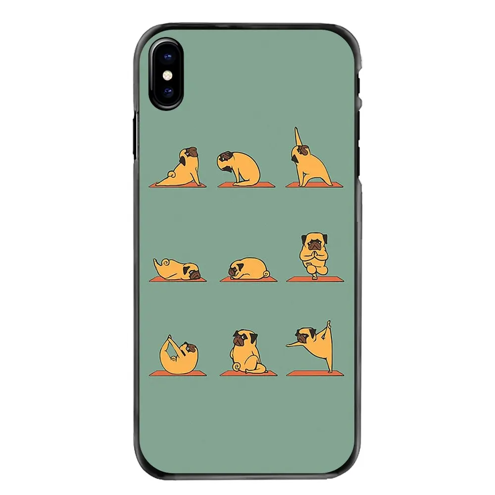 Для iPhone 11 Pro iPod Touch 4 4S 5 5S 5C SE 6 6S 7 8 Plus X XR XS MAX жесткий чехол для телефона милый Йога