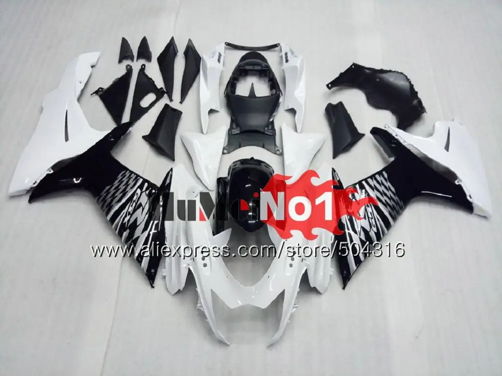 Инъекции для SUZUKI GSXR 750 600 GSXR750 K11 18MC. 20 черно-белые GSXR600 2011 2012 2013 для детей 11, 12, 13, 14, 15, обтекатель - Цвет: No. 5