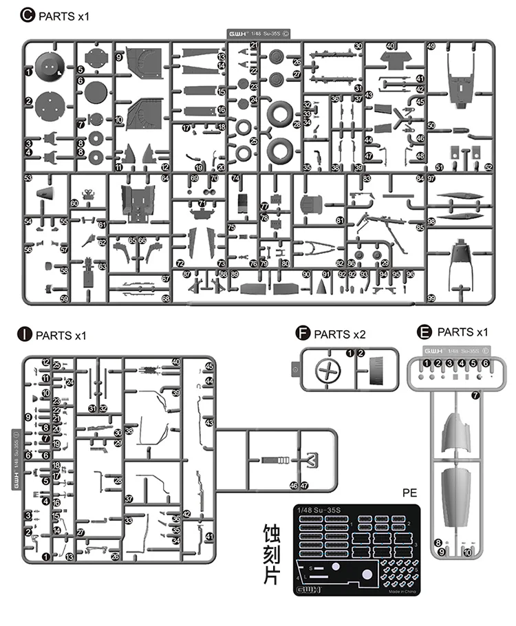 Great Wall Hobby L4823 1/48 русский Su-35S "Flanker-E" Multirole Fighter Air To Surface Version-Scale набор моделей