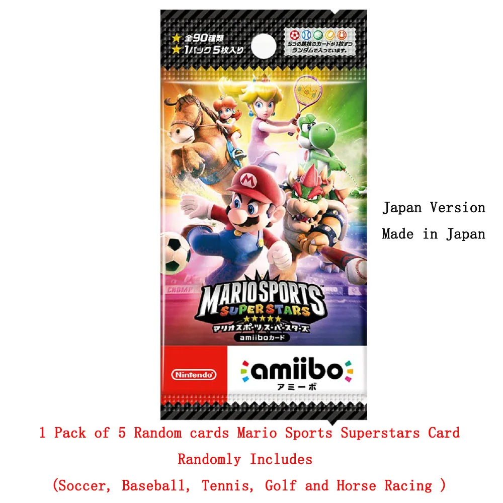 Сделано в Японии Mario Sports Super Stars Amiibo Card Pack/Полная коллекция 90 карт для 3DS|Карты