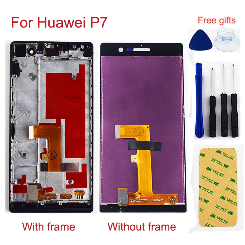 Для Huawei Ascend P7 Sophia P7-L00 P7-L05 P7-L10 LCD дисплей монитор Сенсорный экран дигитайзер