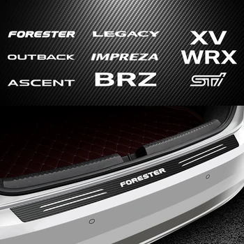 

For Subaru Forester Imprez XV Ascent Carbon Fiber car Rear Bumper Stickers Anti Scratch Auto Protection Scuff Auto accessories