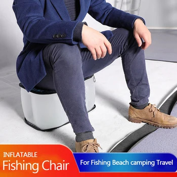 

New inflatable folding Fishing Chairs portable fold beach stool angling chair outdoorcamping Ultra light chair fishing boat seat