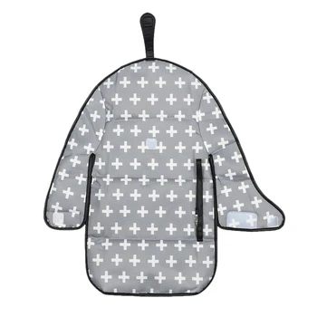 

Baby Portable Can Folding Diaper Changing Pad Waterproof Mat Bag Travel Storage-Gray Cross