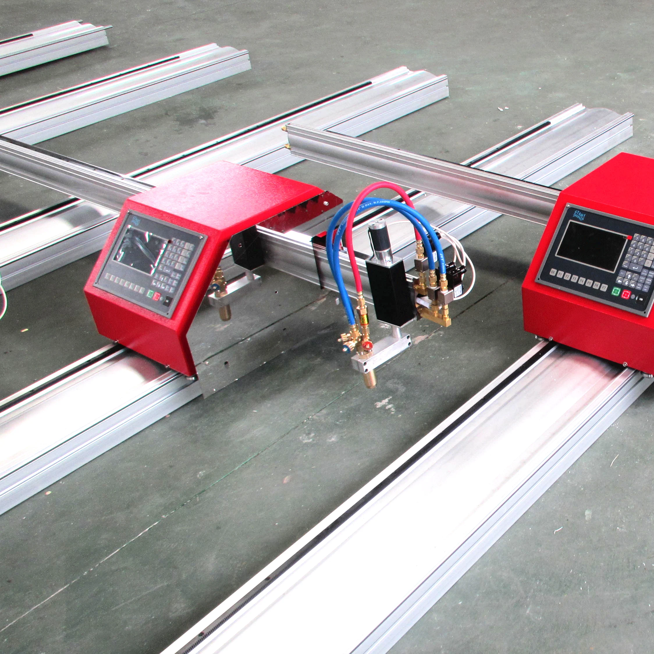 Portable Aluminum Gantry 1325 Cheap CNC Plasma and Flame Cutting Machine 1530 with Plasma Torch 63A 160A 3