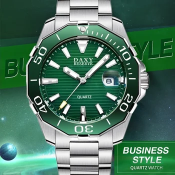 

DAXY Orologi da uomo al quarzo serie Classic Diving. Orologi da uomo di lusso in acciaio inossidabile